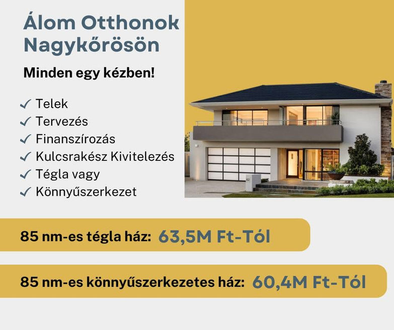 🏡 Már csak 2 új építésű otthon köthető le ezen a nagykőrösi telken!