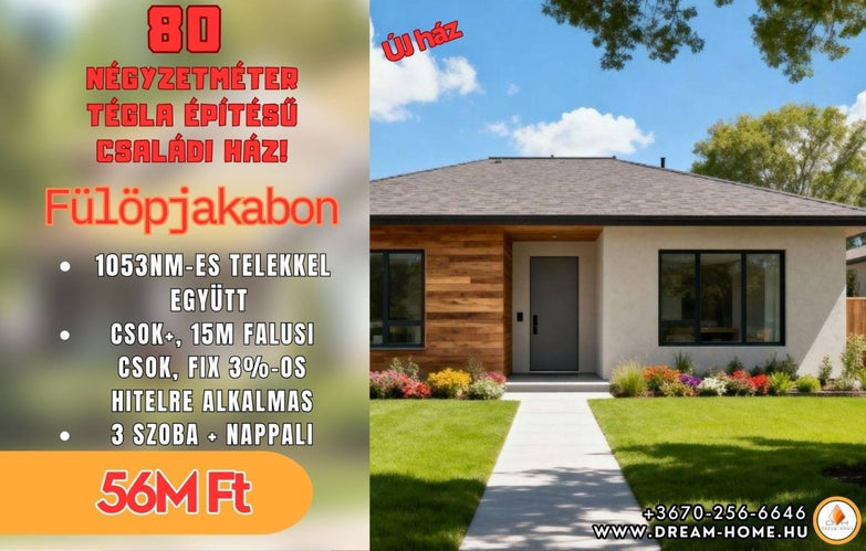 Épülő Projekt Fülöpjakabon – Valósítsa meg álmai otthonát