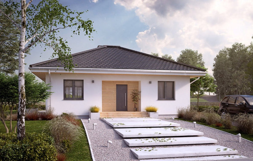 Energiatakarékos napelemes családi ház