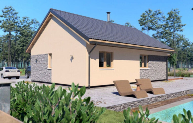 Modern új építésű NETTÓ 83 nm-es családiház, Kecskemét Felsőszéktón eladó