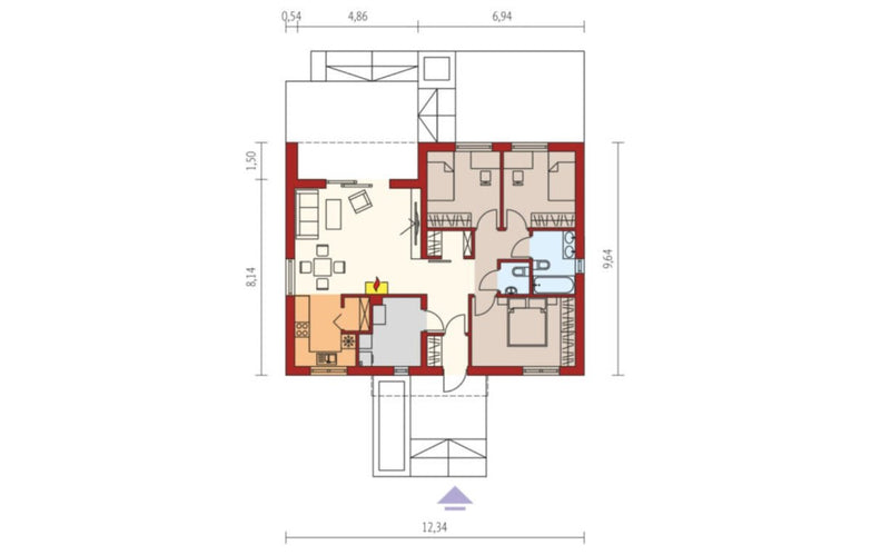 Átgondolt, gazdaságos, napelemes 98 nm-es ház eladó