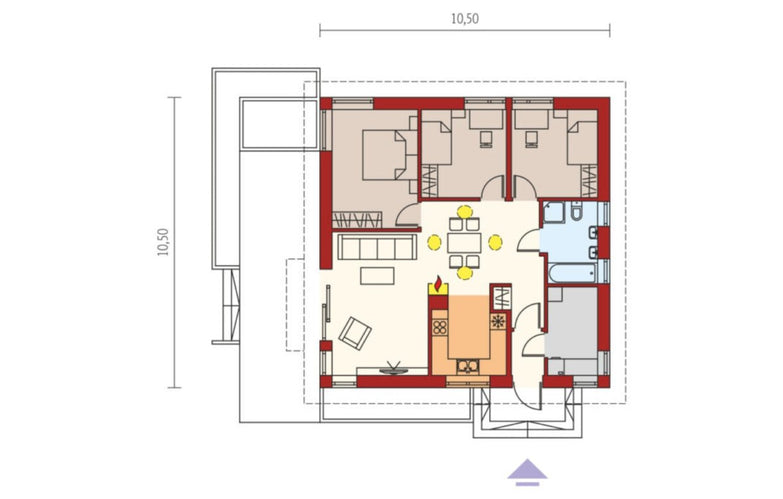 Modern CSOK képes 92 nm-es tégla ház eladó!