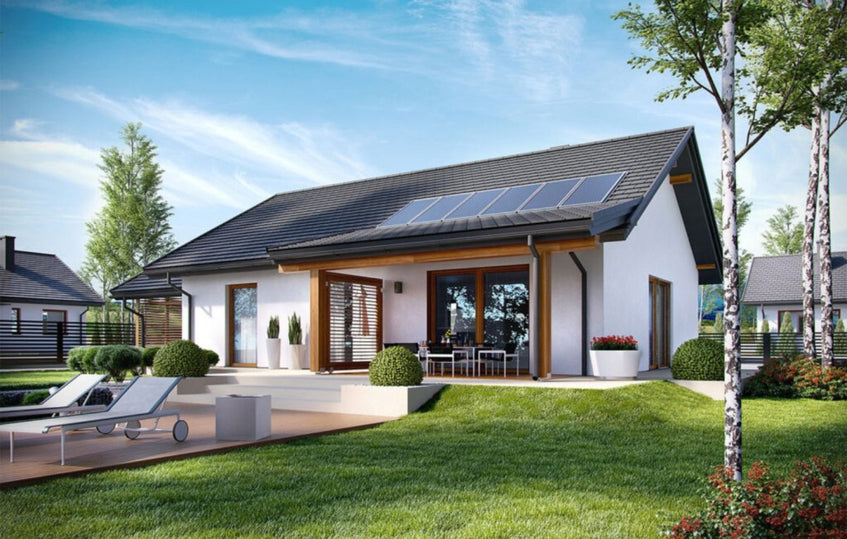 107 m2 új építésű tégla családi ház Katonatelep aszfaltos utcájában