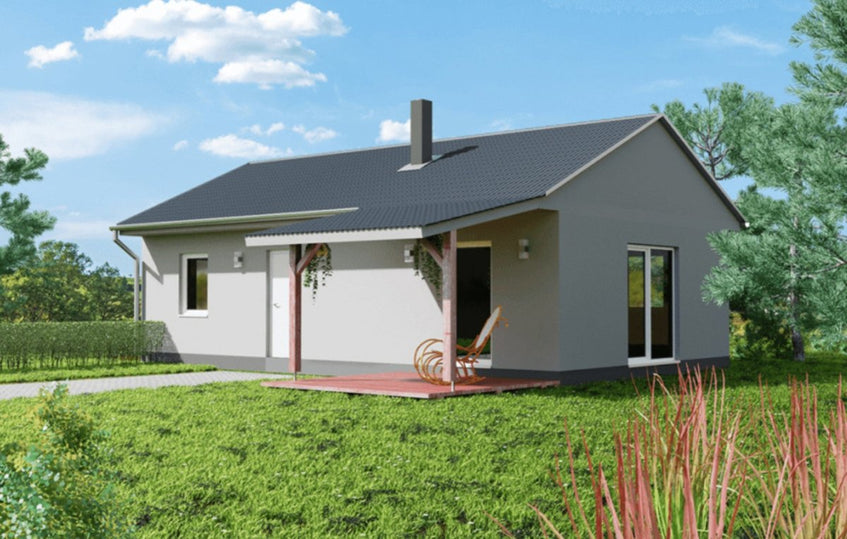 Eladó Kecskeméten új építésű övezetben 60 nm-es családi ház!