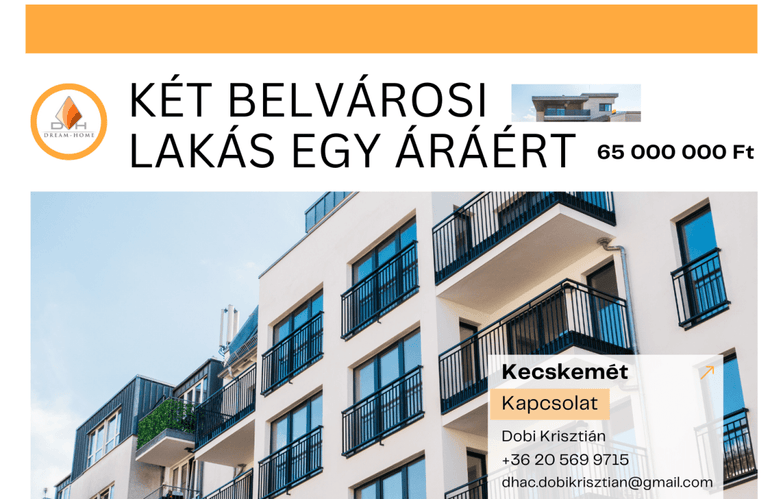 Két belvárosi ingatlan egy áráért!